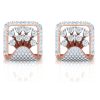 Geometric Square Lab Diamond Stud Earring