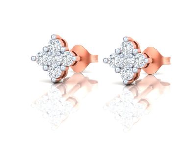 Star Shape Lab Diamond Earring