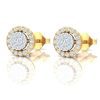 Circle Cluster Lab Diamond Earring