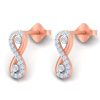 Infinity Twist Lab Diamond Earring