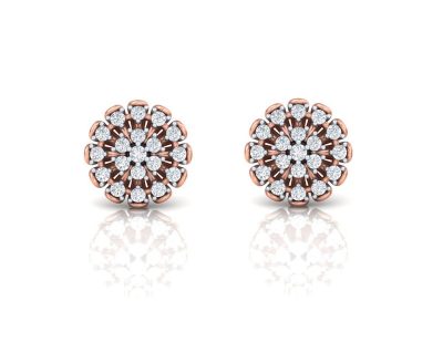 Sunflower Sparkle Lab Diamond Earring