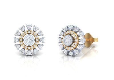 Radiant Blossom Lab Diamond Earring