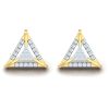 Triangle Shaped Lab Diamond Stud Earring