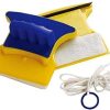 Window Cleaner Double-Side Glazed Two Sided Glass Cleaner Wiper with 2 Extra Cleaning Cotton Cleaner Squeegee Washing Equipment