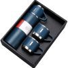 TLBS Stainless Steel Vacuum Flask Set with 3 Steel Cups Combo for Coffee Hot Drink and Cold Water Flask Ideal Gifting Travel Friendly Latest Flask Bottle. (Multi-Color)