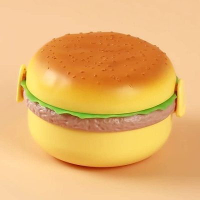 TLBS Burger Shape Lunch Box for Kids - School Tiffin Box for Boys & Girls