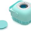 TLBS Silicone Massage Bath Body Brush Soft Silicone Bath Shower Massage Body Cleaning Bath Brush With Shampoo Dispenser