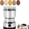 TLBS Mini Spice Coffee Grinder Electric Stainless Steel Fast Grinding Multifunction Smash Machine Dry Grain Mill Grinder for Spices Powder Seeds Rice Beans Seasonings