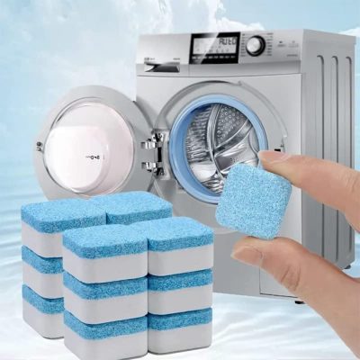 Washing Machine Cleaner Tablet, Descaler Powder for Top Load, Front Load, Fully Automatic, Deep Cleaner, Tub Cleaner, Drum Stain Cleaner