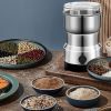 TLBS Mini Spice Coffee Grinder Electric Stainless Steel Fast Grinding Multifunction Smash Machine Dry Grain Mill Grinder for Spices Powder Seeds Rice Beans Seasonings