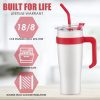 HOT Stainless Steel Tumbler Bottle 1200ml with Lid, Straw & Handle ‚Äì Double Insulated, Leakproof Cold Drinks (Multicolor)