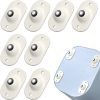TLBS 4Pcs Self Adhesive Mini Swivel Casters Wheels,Universal Wheels at The Bottom of The Storage Box, Swivel Caster Wheels 360 Degree Rotation Pulley for Furniture Various Storage Boxes