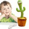 TLBS Dancing Cactus Toy for Babies Talking, Speaking, Recording | Repeat What You Say | Singing Electronic Pet for Toddlers | Swing and Sing Toy-Charger Cactus Toy Plant..
