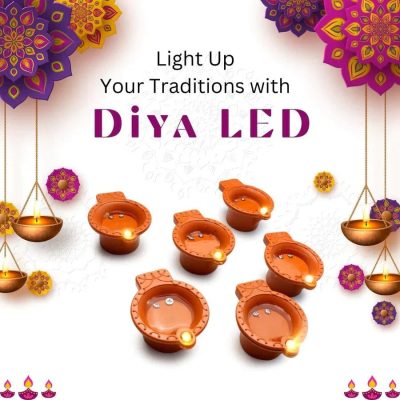 Water Sensor LED Diya_12pc