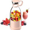 USB Rechargeable Mini Juicer Blender, Electric Juicer Bottle Blender Mixer Grinder, Personal Size Blender for Juices, Shakes and Smoothies, Fruit Juicer Machine