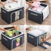 TLBS Storage Box for clothes, Cloth Storage box for wardrobe, cloth organisers storage box, saree boxes for storage Oxford Cloth material