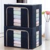 TLBS Storage Box for clothes, Cloth Storage box for wardrobe, cloth organisers storage box, saree boxes for storage Oxford Cloth material(66LTR.)