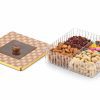 TLBS Dry Fruit boxes/ Masala Boxes/ Pickle Boxes 4 Compartment Airtight storage Container