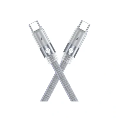 Maxelon Turbo Type - C To C ,3.0A Nylon Braided Cable (1m) 65W