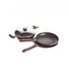 CRYSTAL GRANO 3 PC SET (TAWA 250MM+FRY PAN 240MM+KADAI 240MM+GLASS LID 240MM)