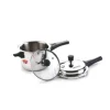 CRYSTAL TRI-PRO TRIPLY PRESSURE COOKER O/L 5 LTR WITH GLASS LID