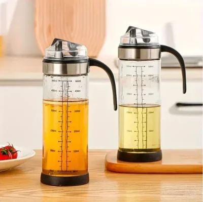 500ml Glass Oil Bottle With Ergonomic Non Slip Handle