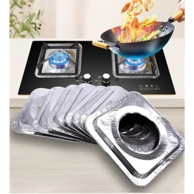 Square Aluminium Foil Stove Burner Cover
